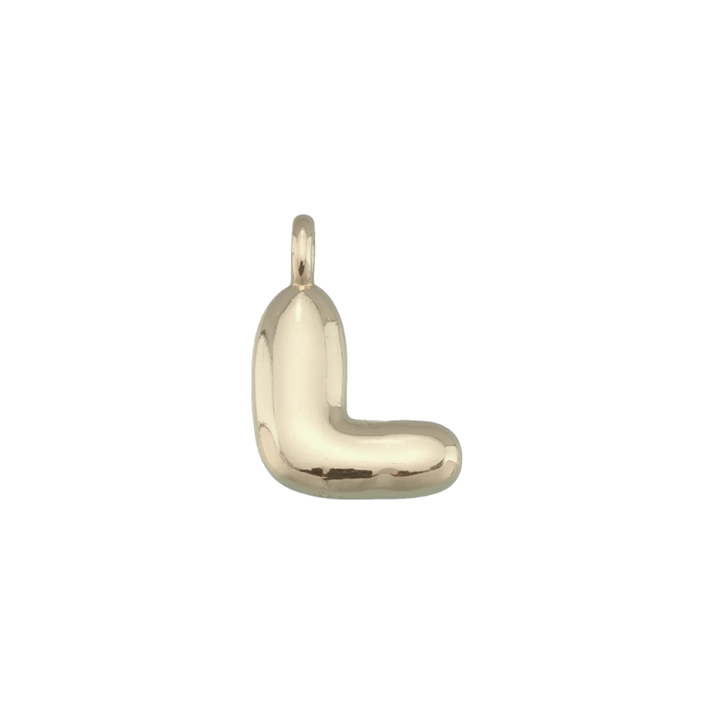 Gold Bubble Letter Charms