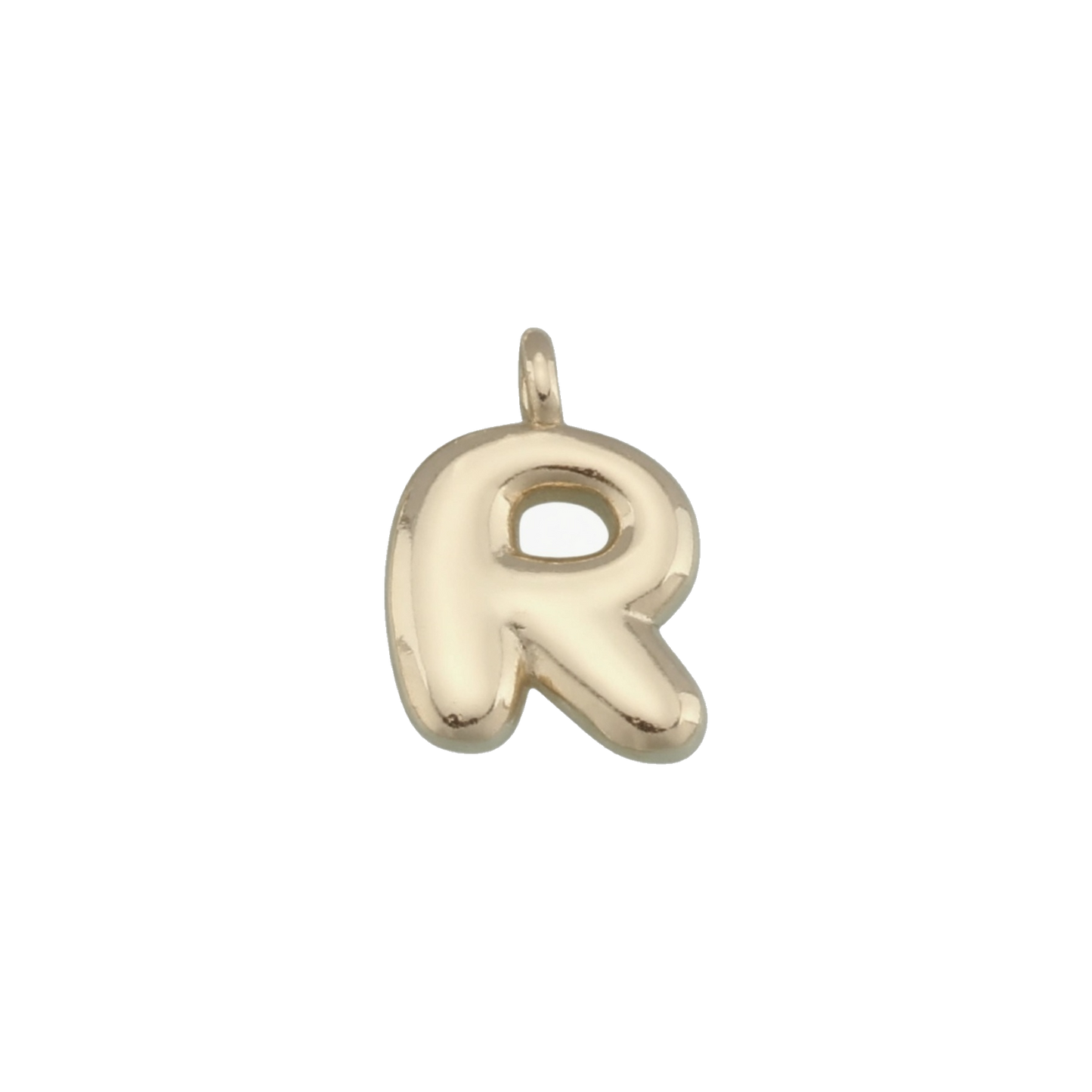 Gold Bubble Letter Charms