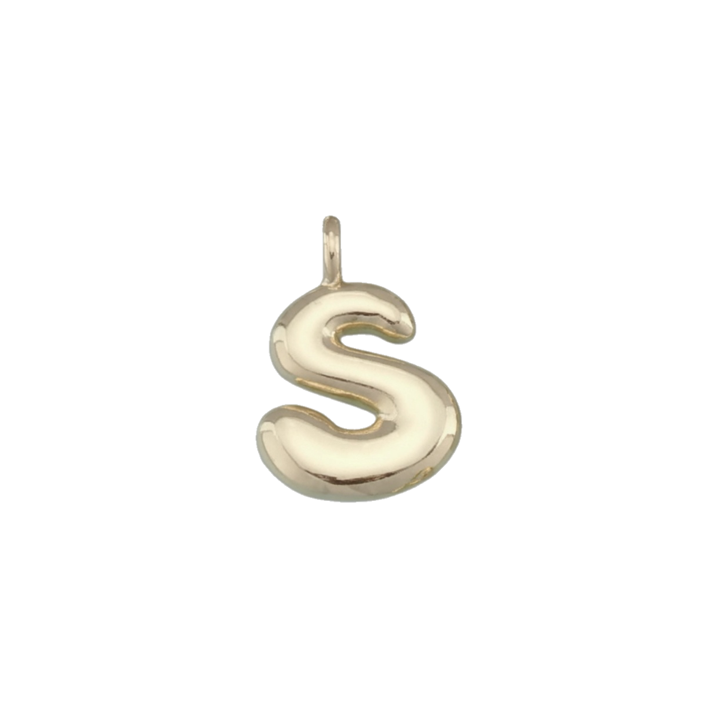 Gold Bubble Letter Charms