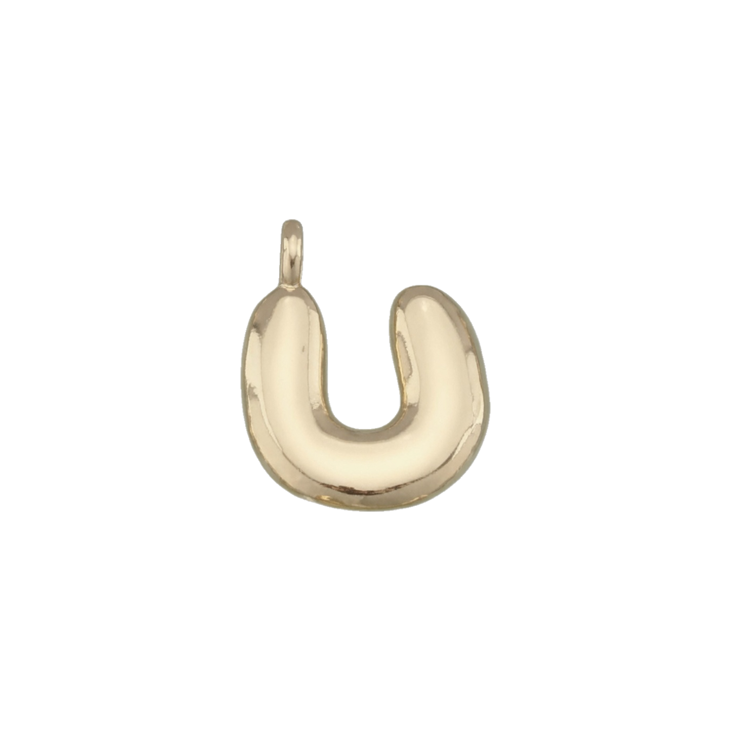 Gold Bubble Letter Charms