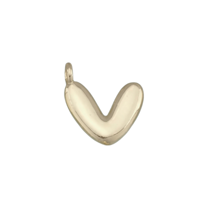 Gold Bubble Letter Charms