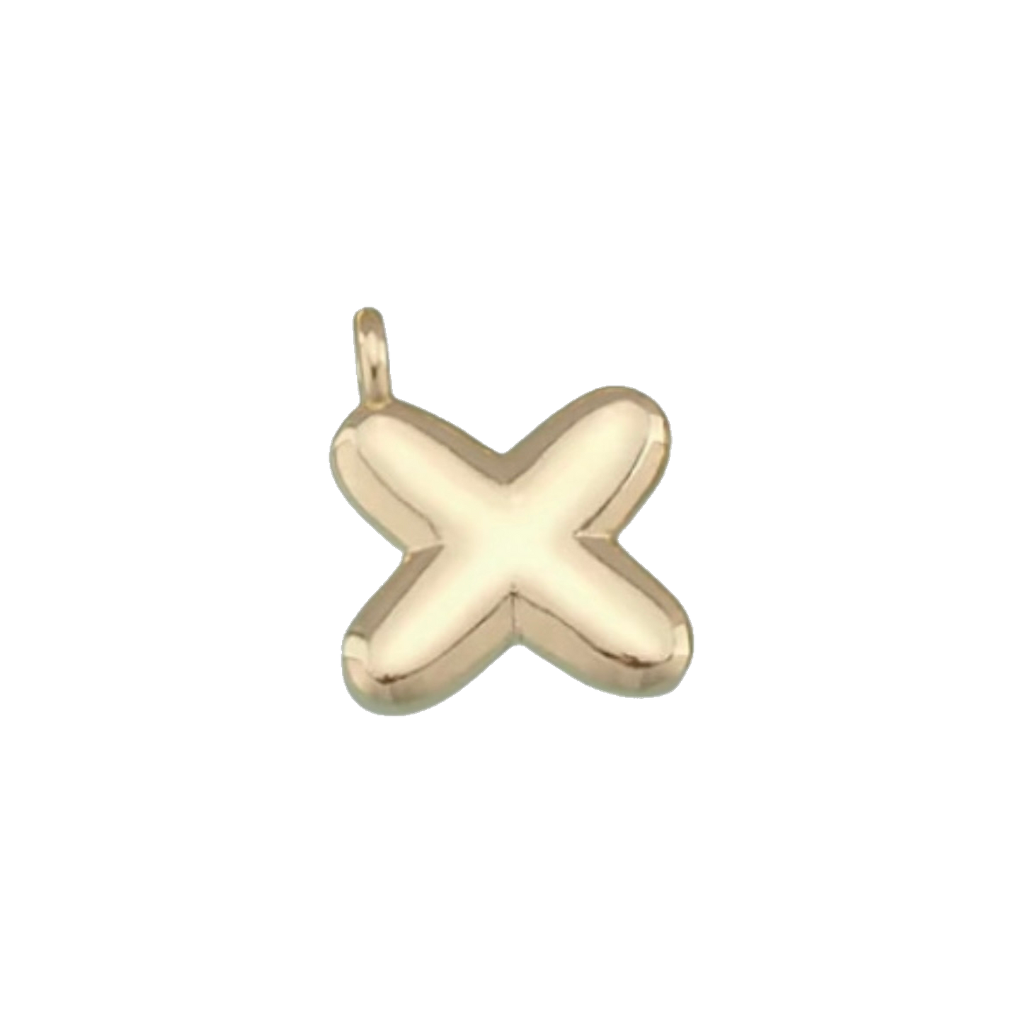 Gold Bubble Letter Charms