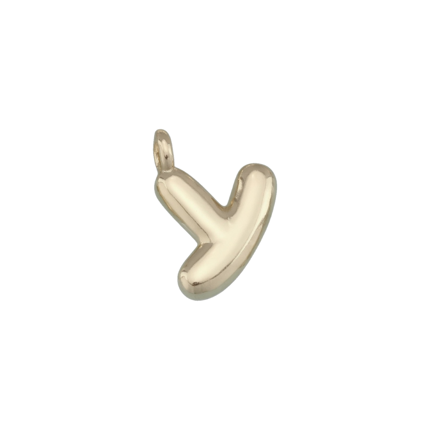 Gold Bubble Letter Charms