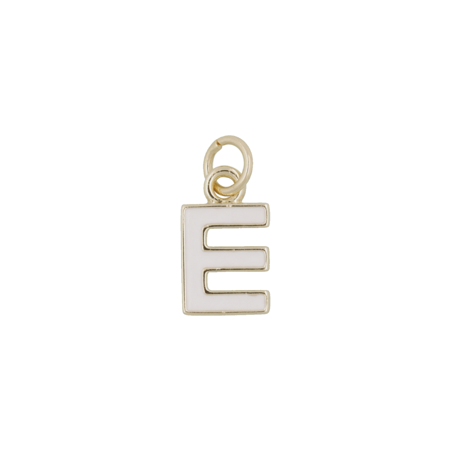 White and Gold Letter Charms