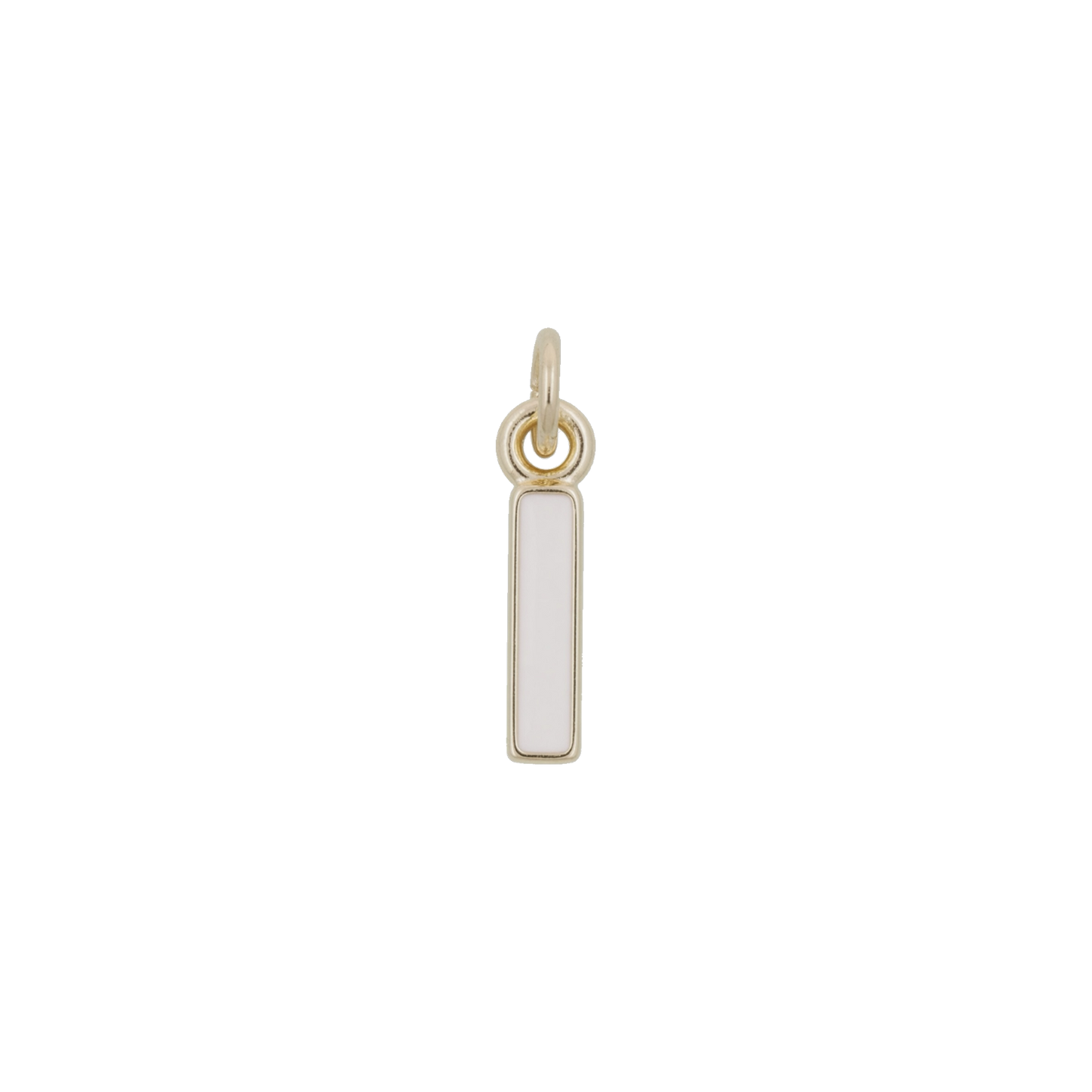 White and Gold Letter Charms
