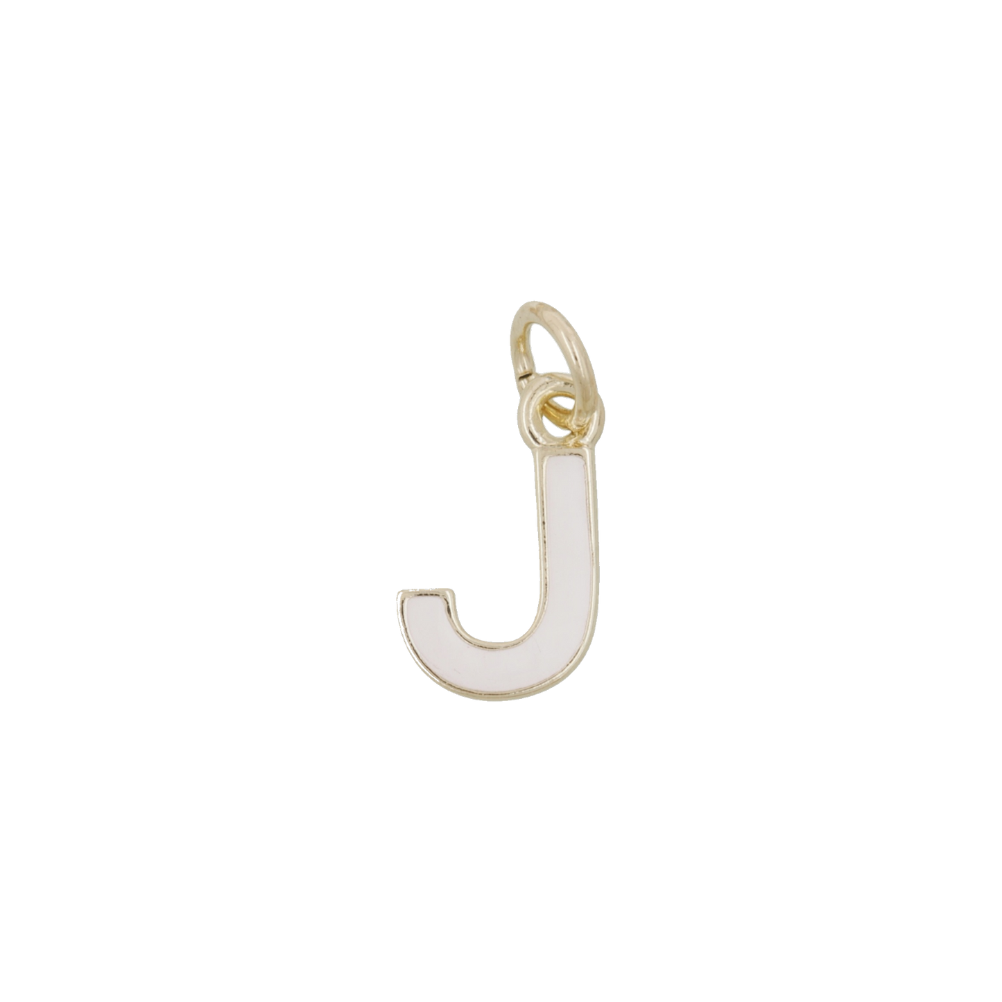 White and Gold Letter Charms