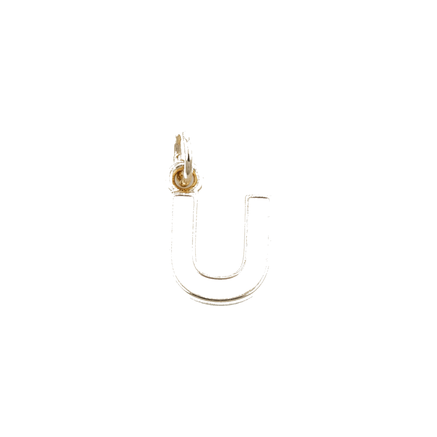 White and Gold Letter Charms