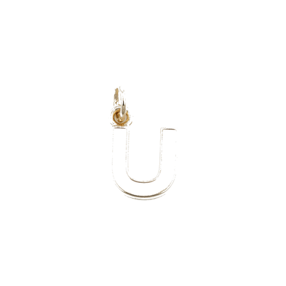 White and Gold Letter Charms