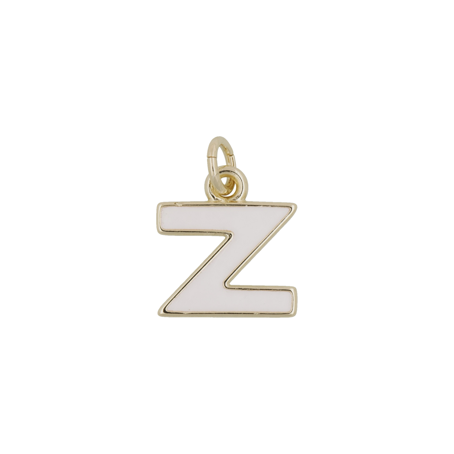 White and Gold Letter Charms