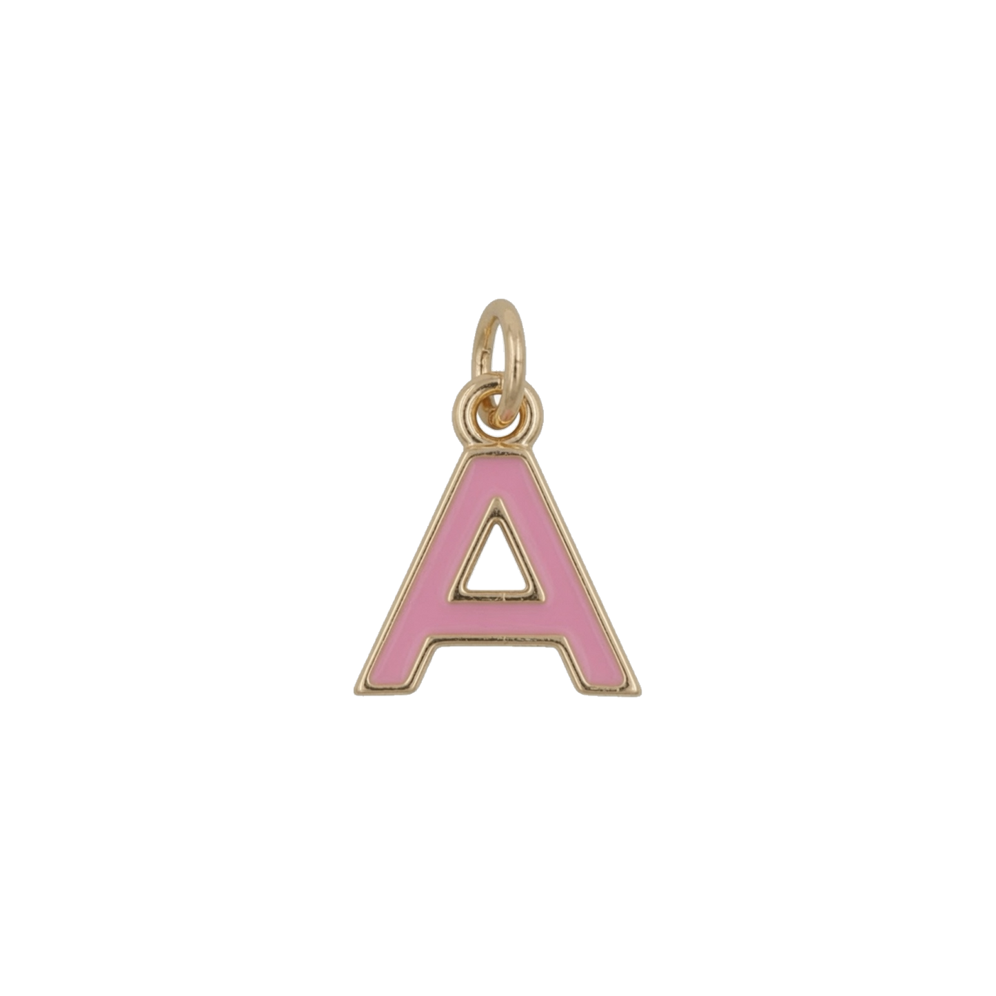 Pink and Gold Letter Charms