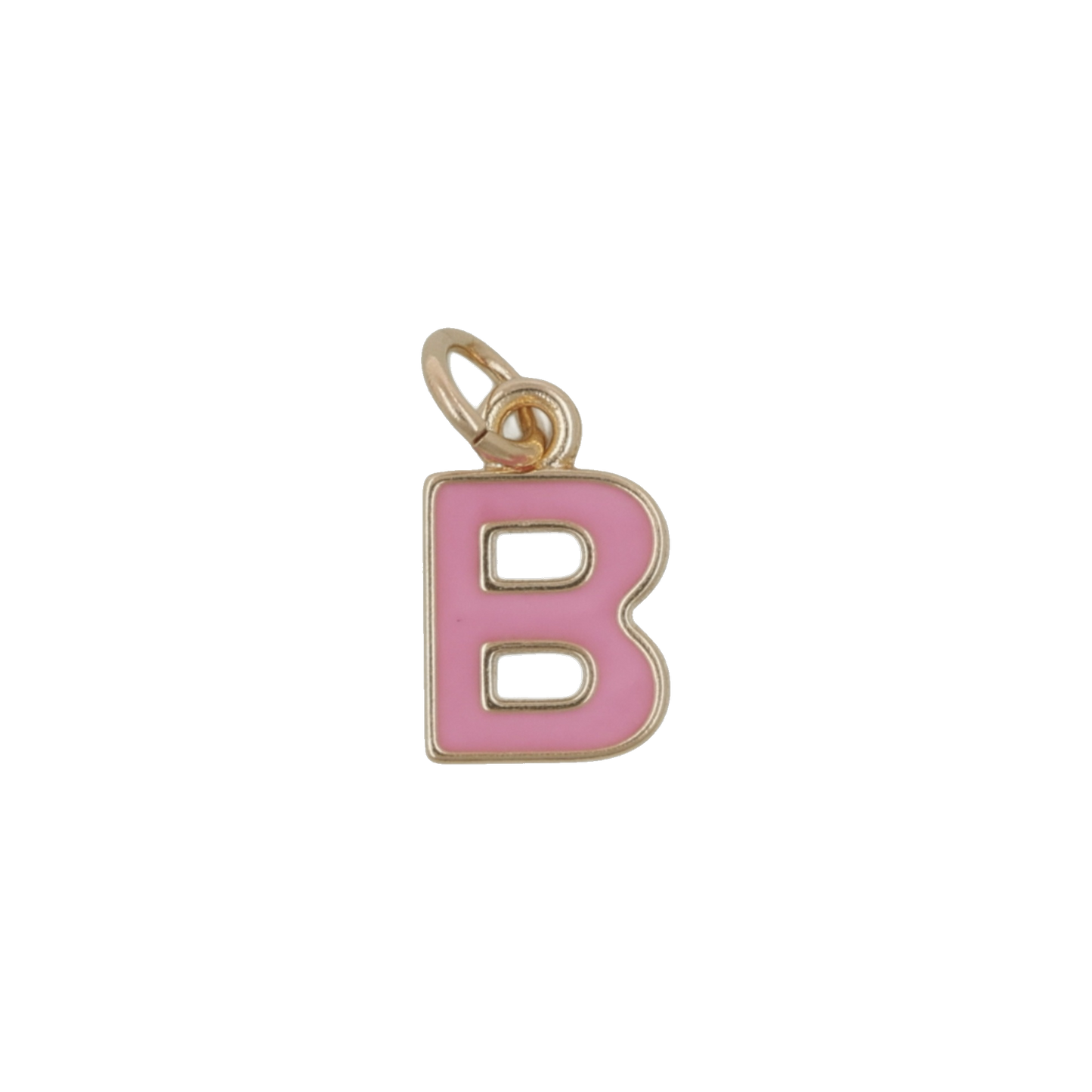 Pink and Gold Letter Charms
