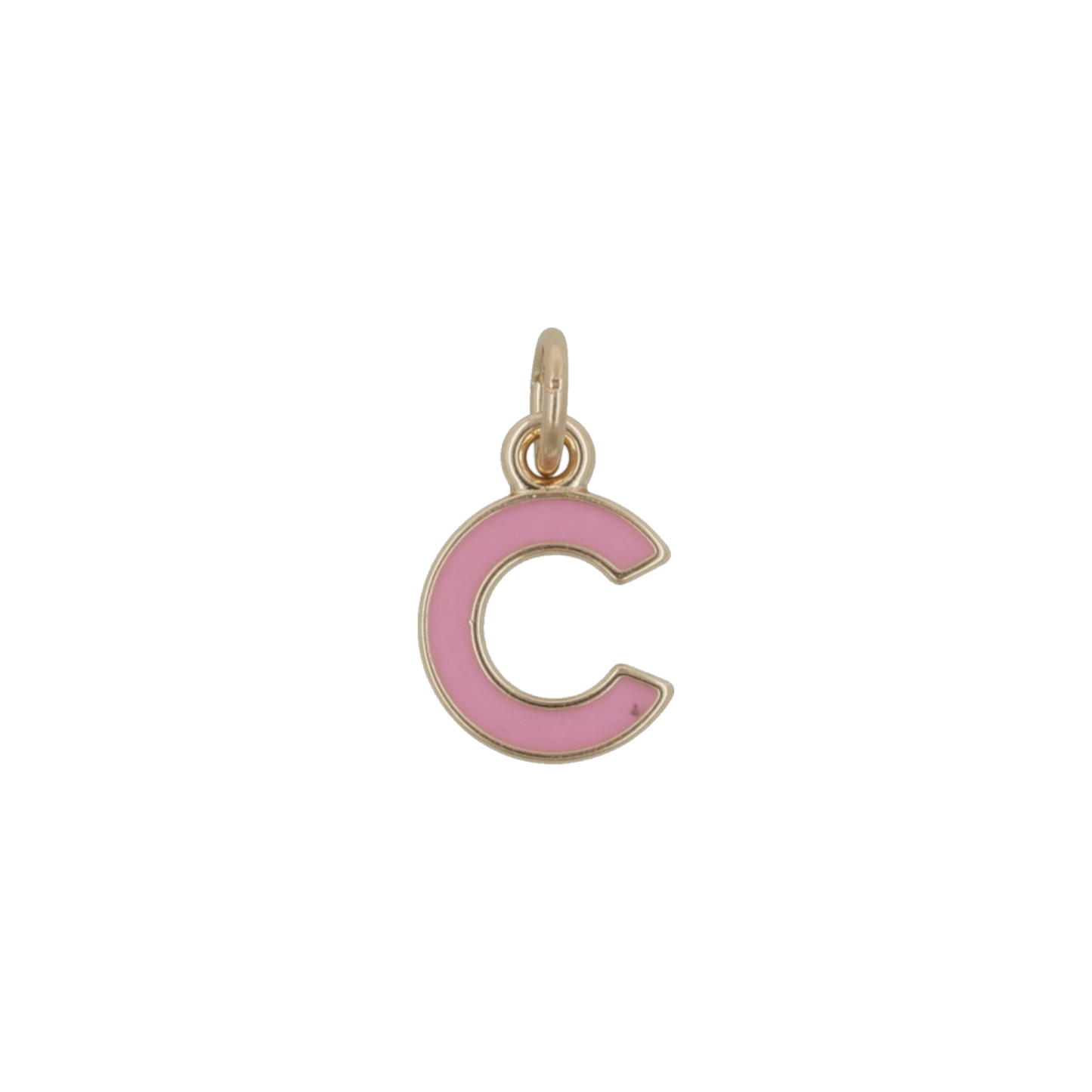 Pink and Gold Letter Charms