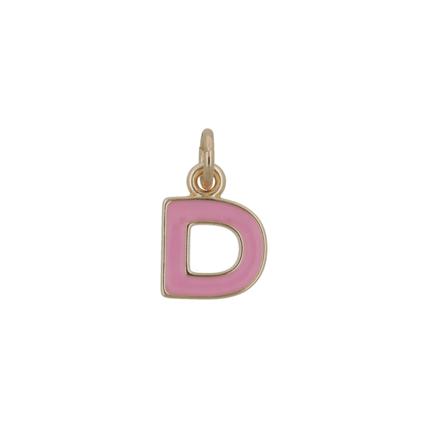 Pink and Gold Letter Charms