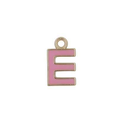 Pink and Gold Letter Charms