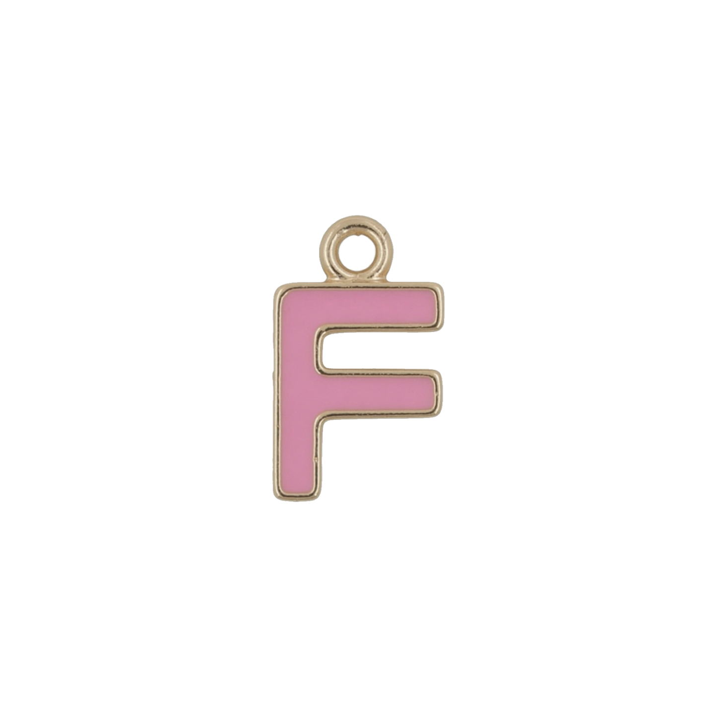 Pink and Gold Letter Charms