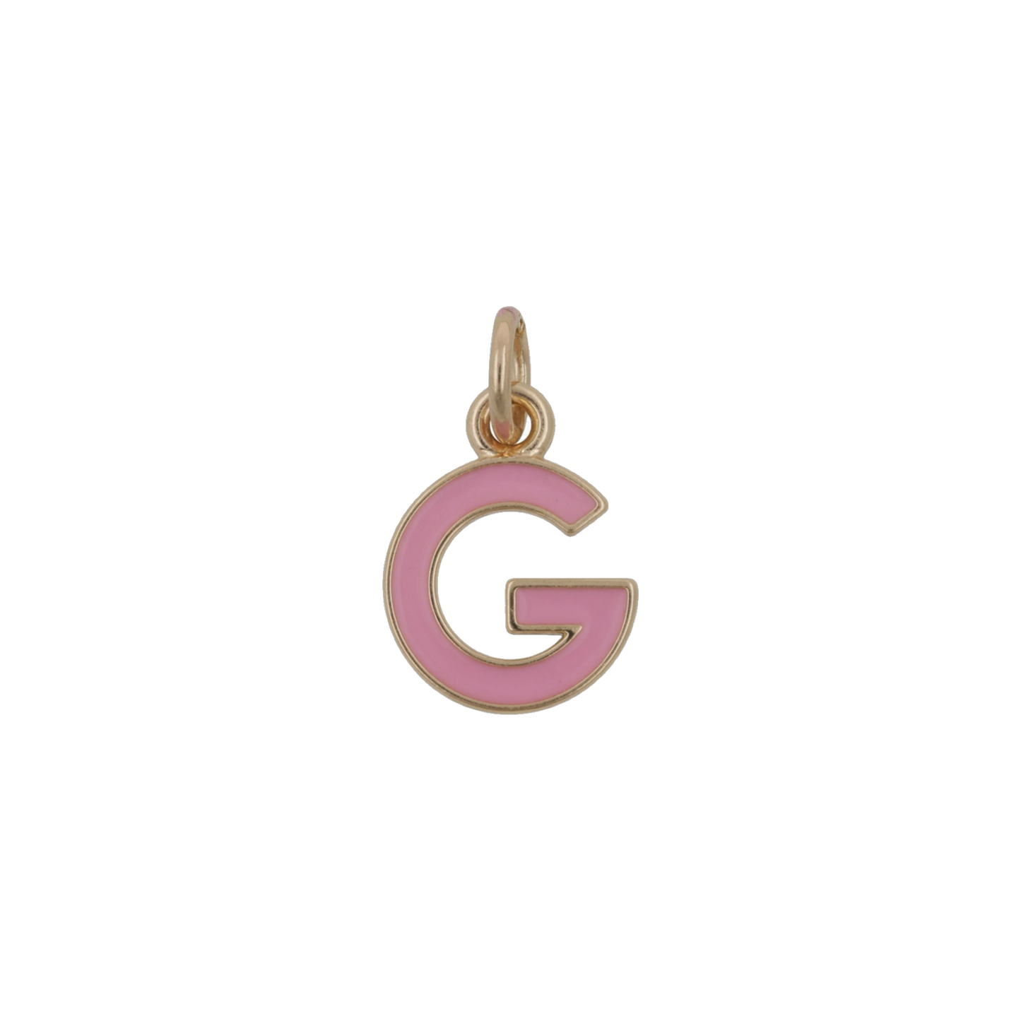 Pink and Gold Letter Charms