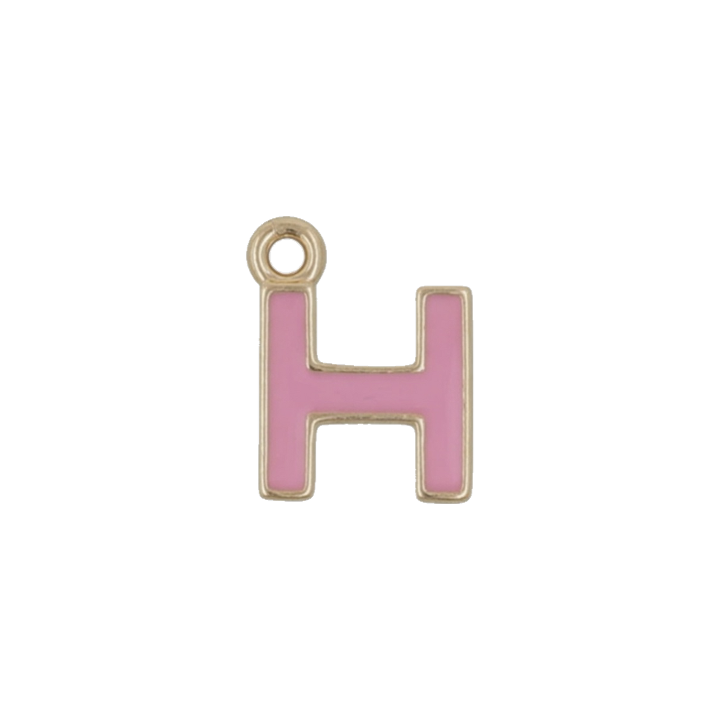 Pink and Gold Letter Charms