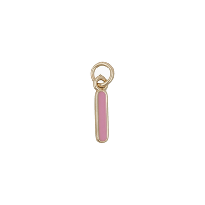 Pink and Gold Letter Charms