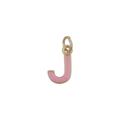 Pink and Gold Letter Charms