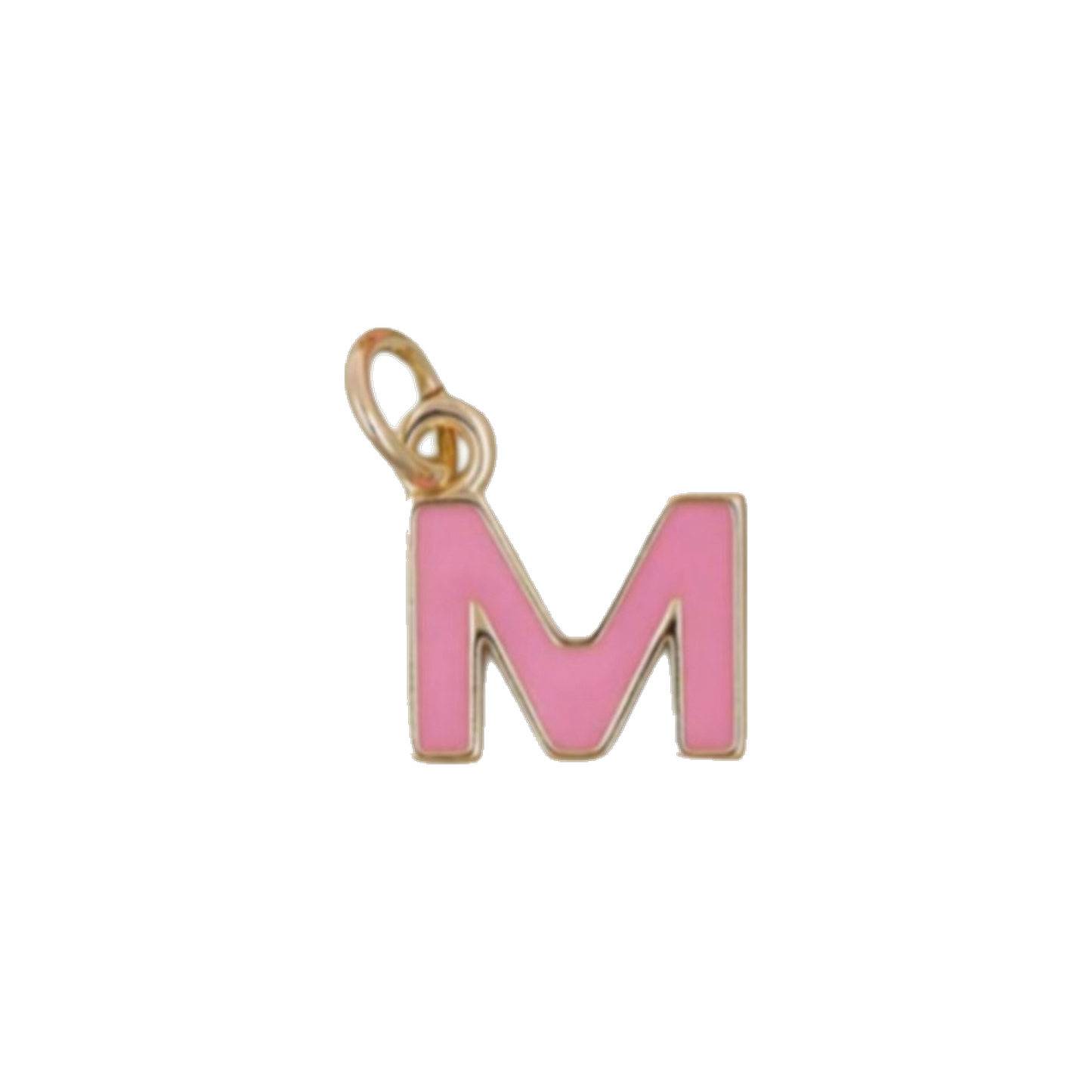 Pink and Gold Letter Charms