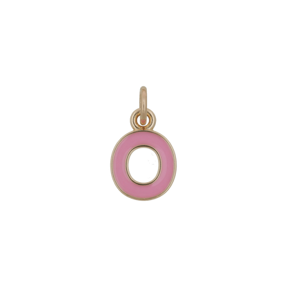 Pink and Gold Letter Charms