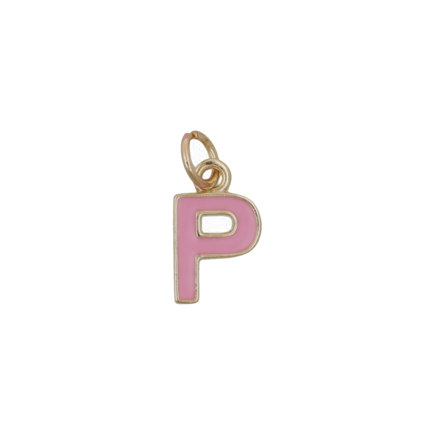 Pink and Gold Letter Charms