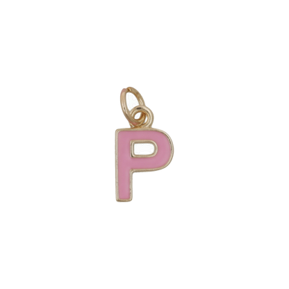 Pink and Gold Letter Charms