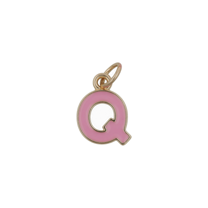 Pink and Gold Letter Charms