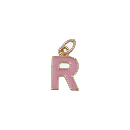 Pink and Gold Letter Charms