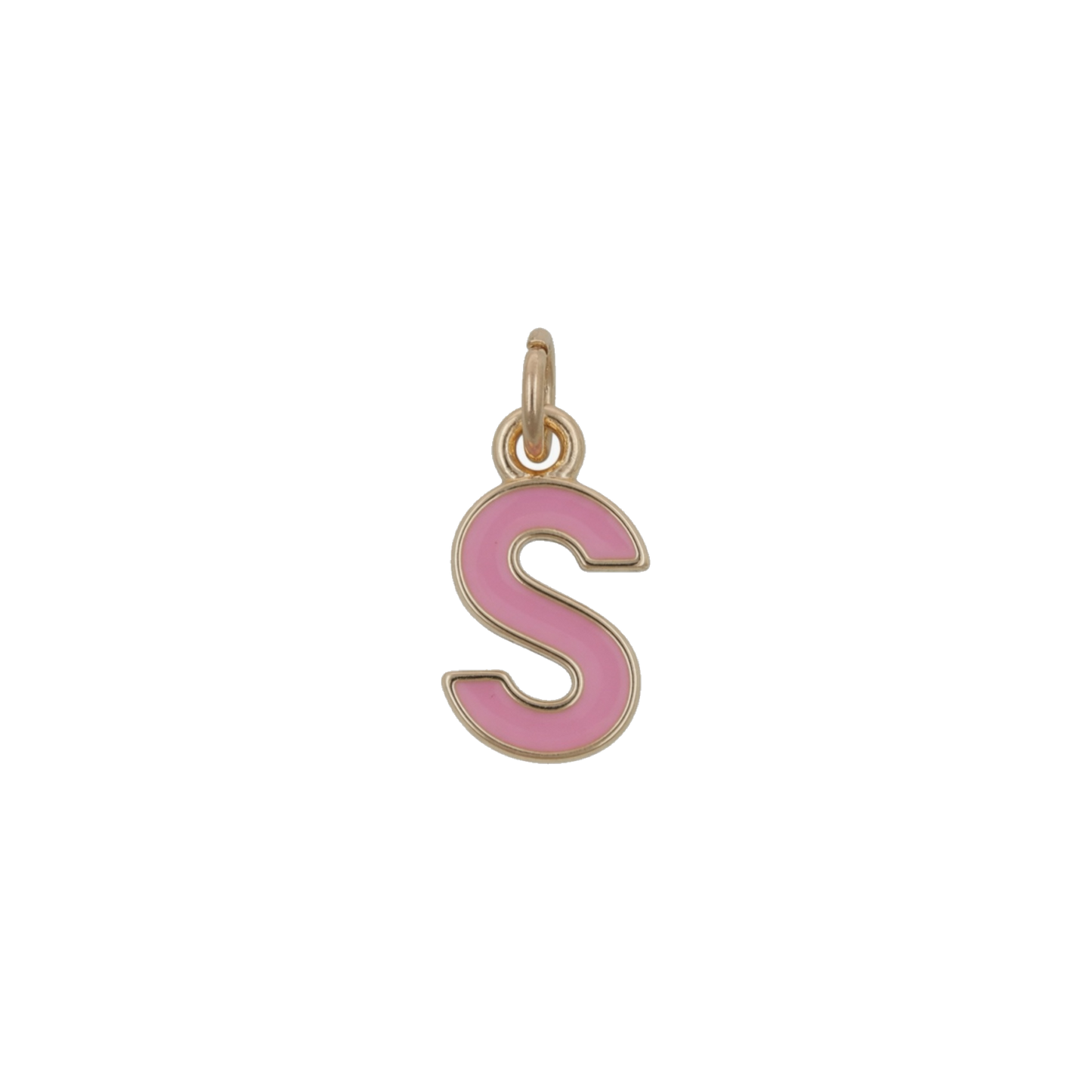 Pink and Gold Letter Charms