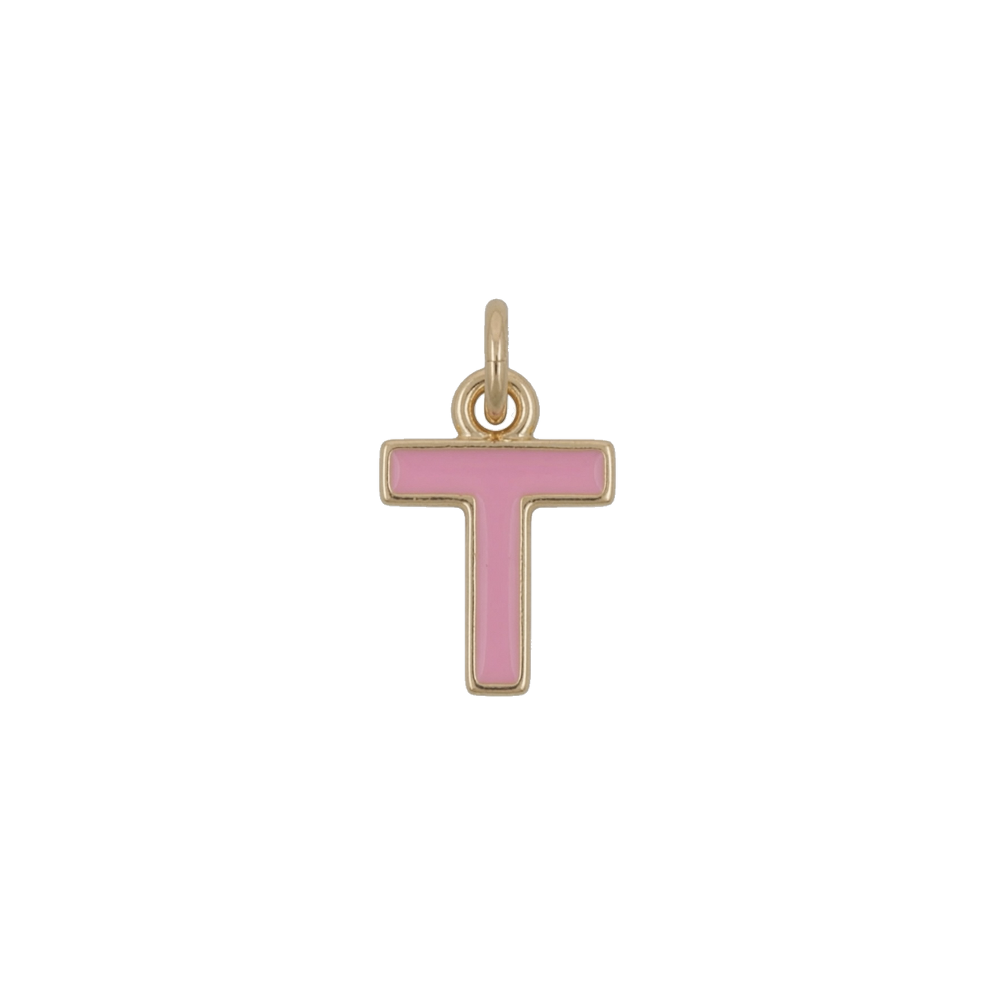 Pink and Gold Letter Charms