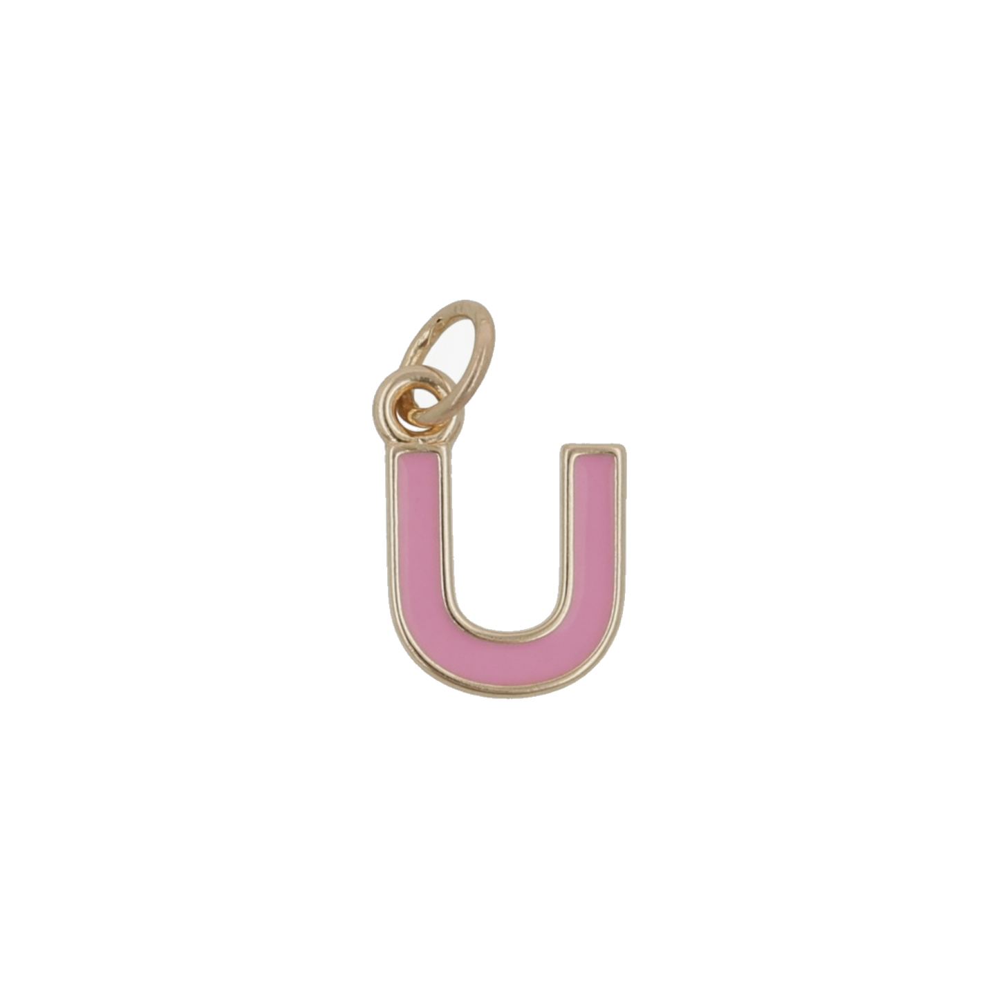 Pink and Gold Letter Charms