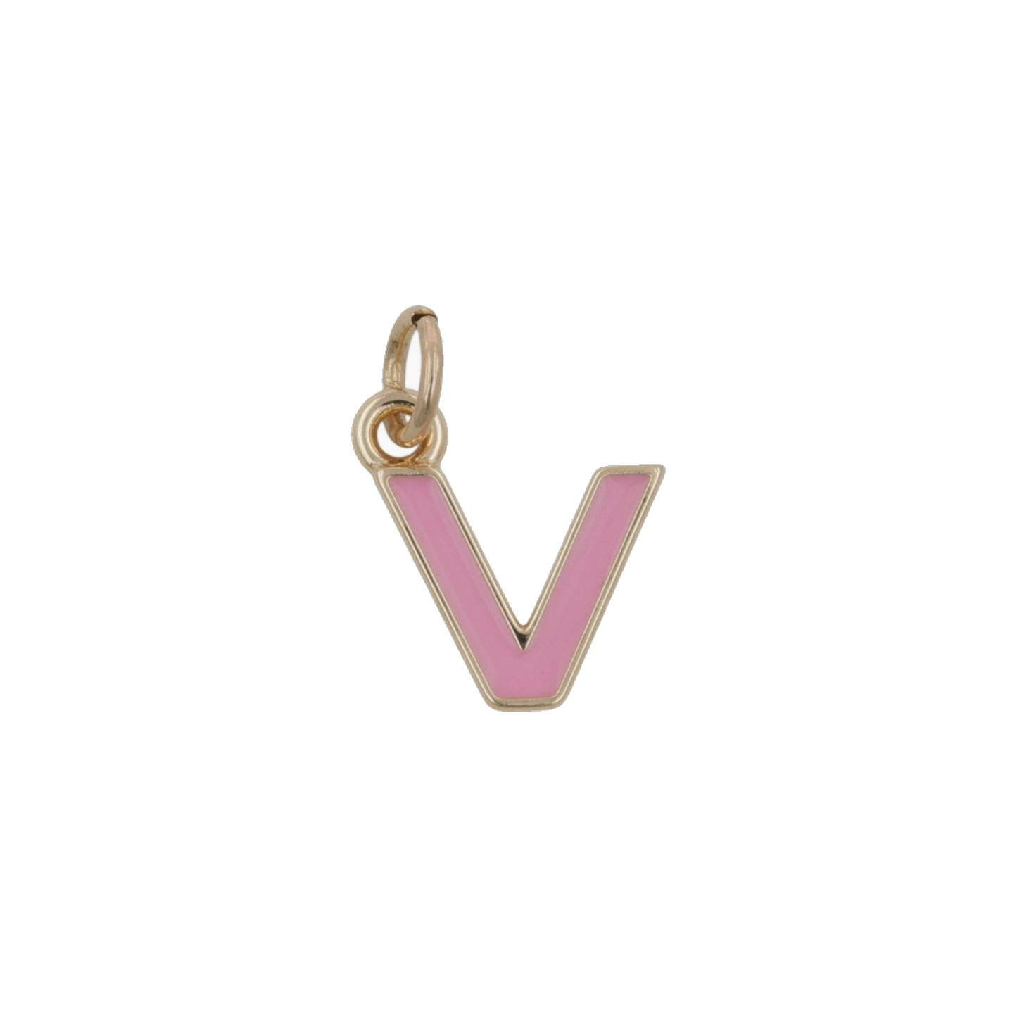 Pink and Gold Letter Charms