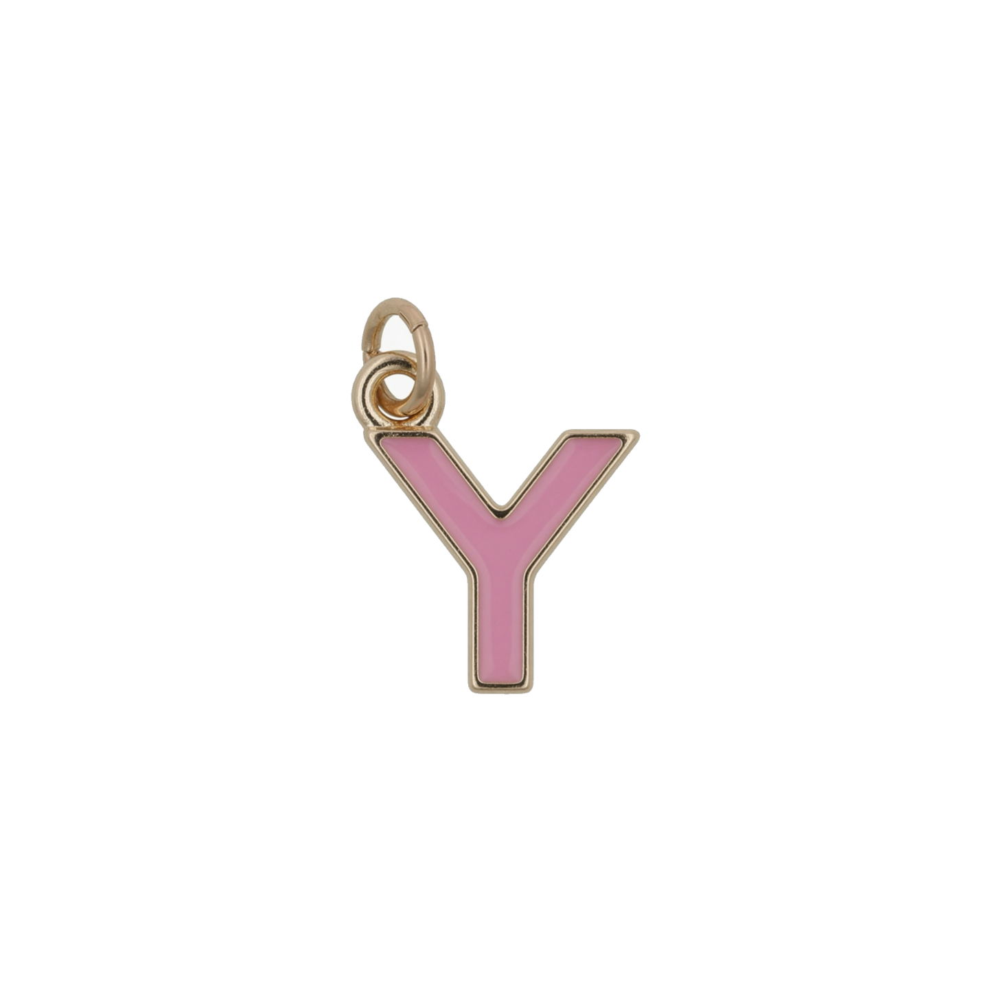 Pink and Gold Letter Charms
