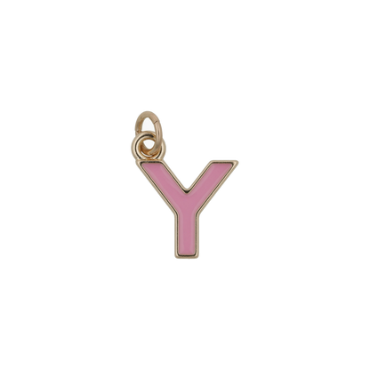 Pink and Gold Letter Charms