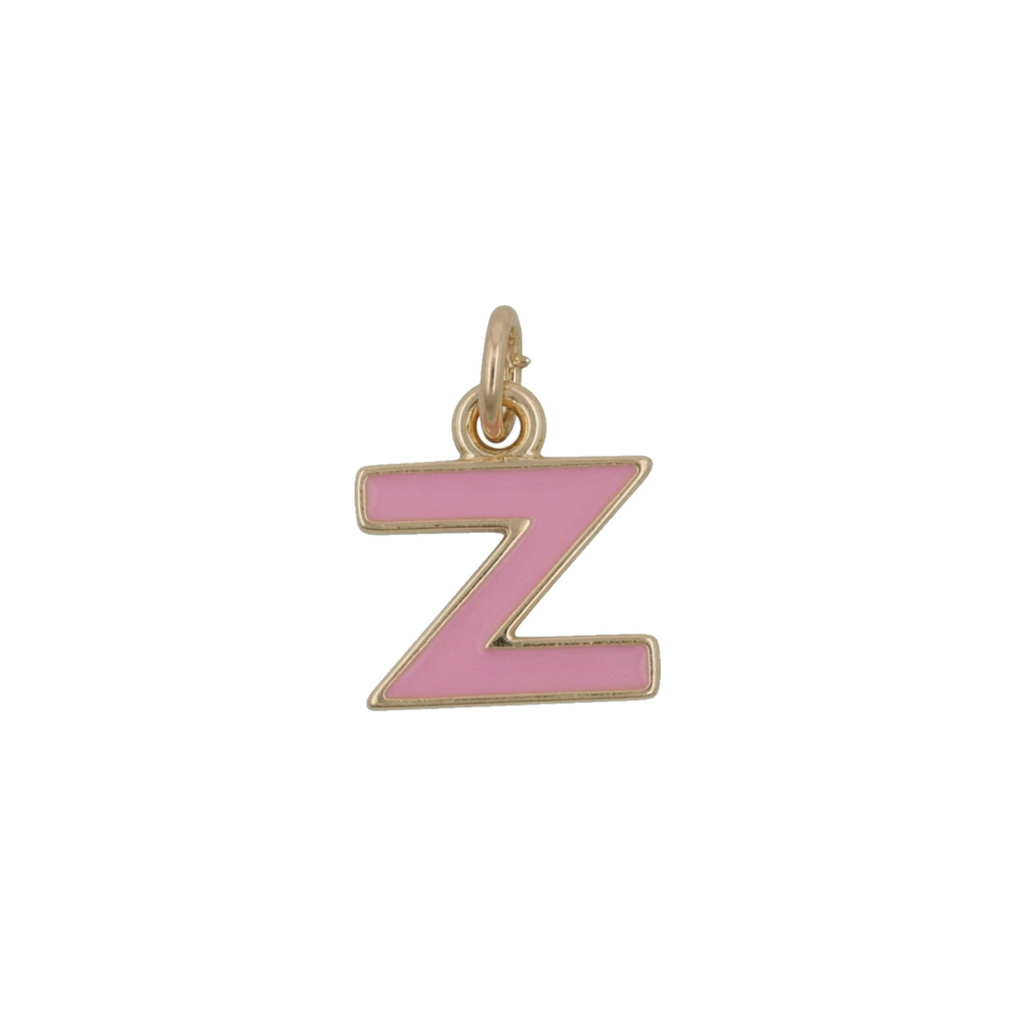 Pink and Gold Letter Charms
