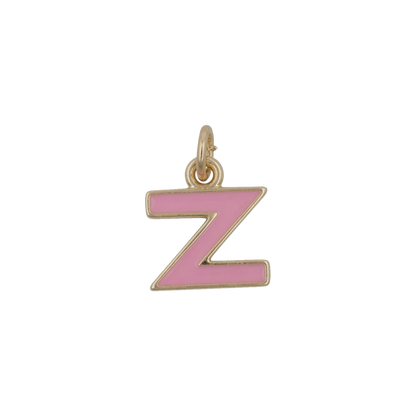 Pink and Gold Letter Charms