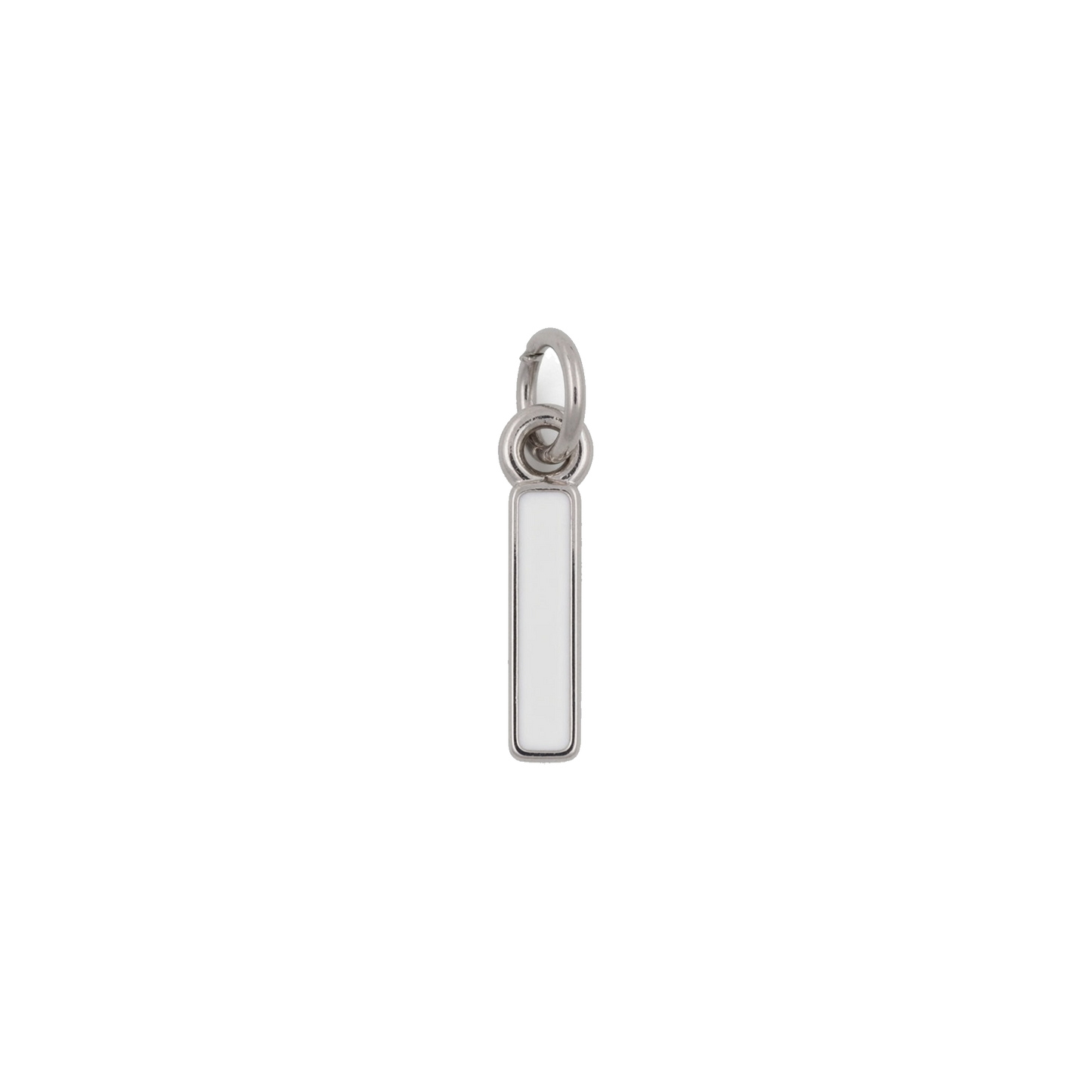 Silver and White Letter Charms