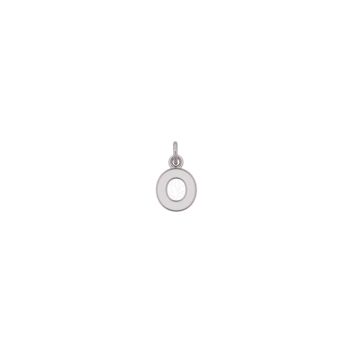 Silver and White Letter Charms