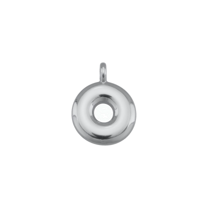 Silver Bubble Letter Charms