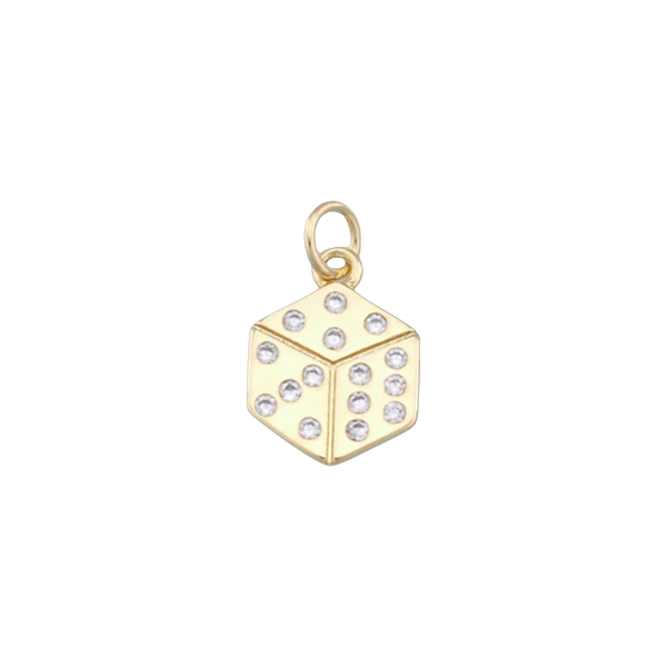 Gold Dice Charm
