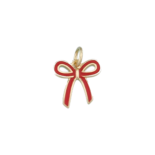 Red Bow Charm