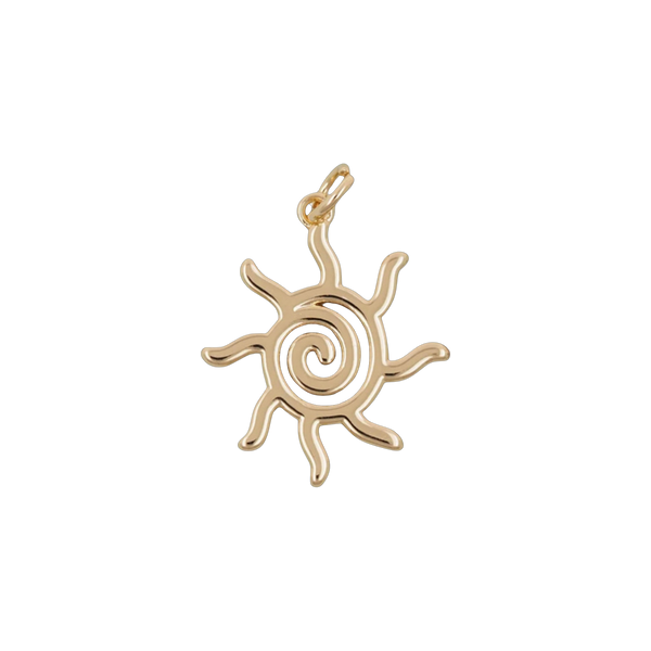 Swirl Sun Charm