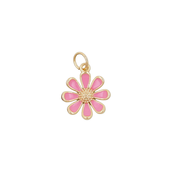 Pink Daisy Charm