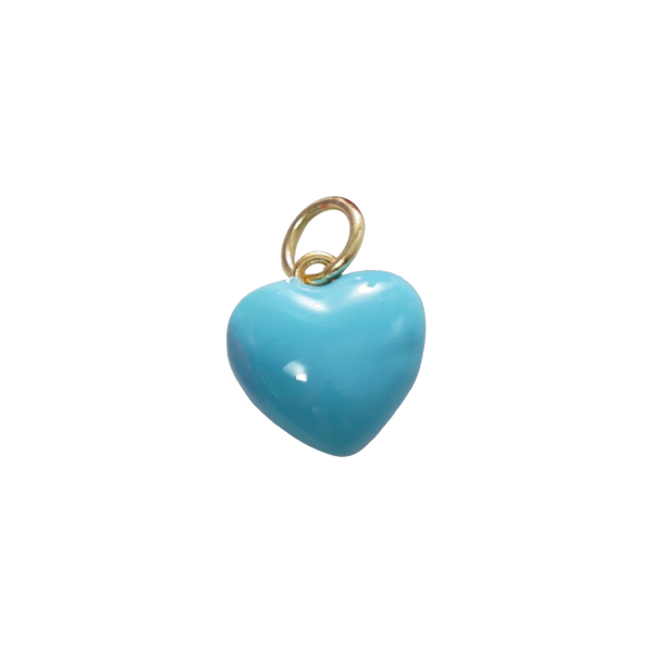Blue Sky Heart Charm
