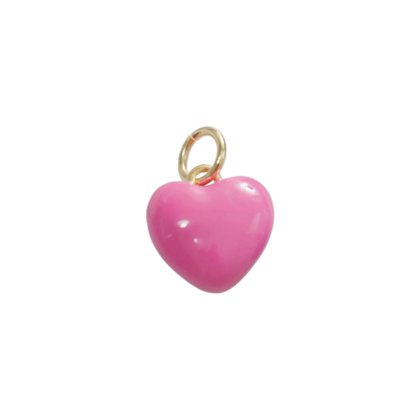 Bubblegum Pink Heart Charm