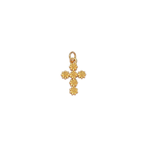 Daisy Cross Charm