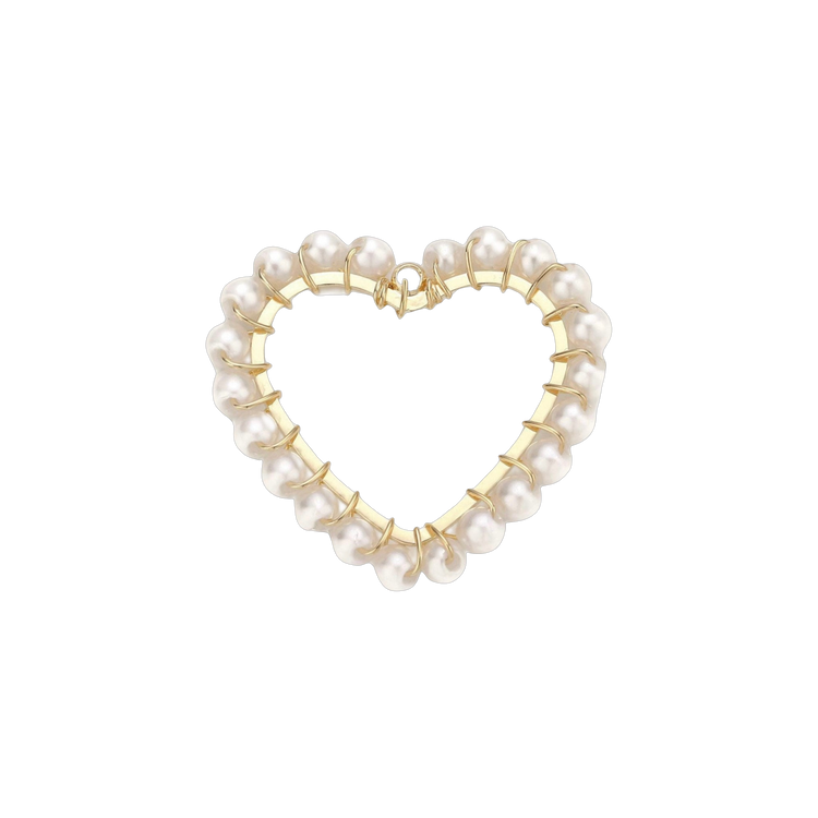Pearly Heart Charm