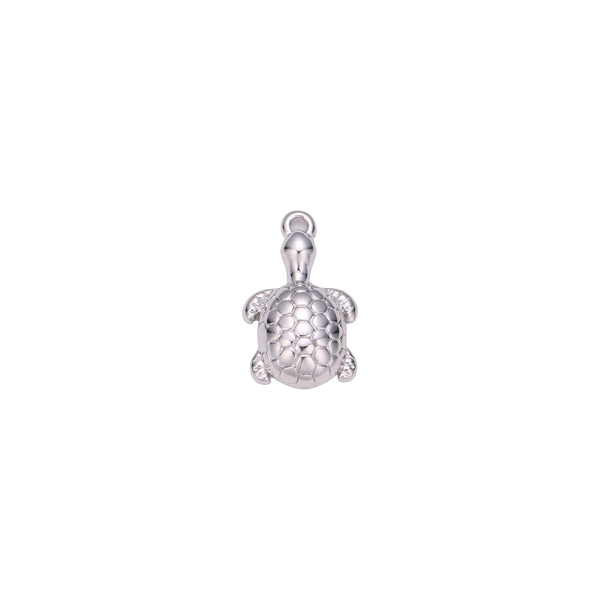 Silver Small Turtle Charm