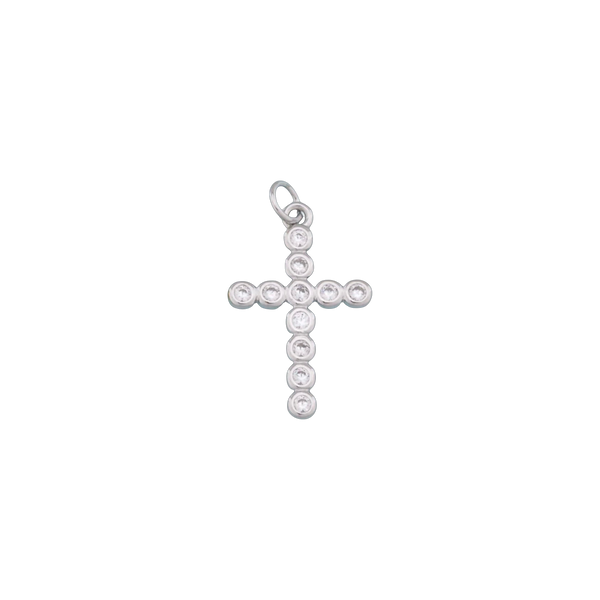Silver Circle Shine Cross